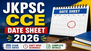 JKPSC CCE Admit Card 2026 - Download JKPSC Mains Hall Ticket from 15 June at jkpsc.nic.in