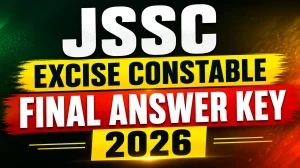 JSSC Excise Constable Final Answer Key 2026 OUT - Download PDF