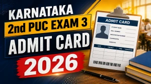 Karnataka 2nd PUC Exam 3 Admit Card 2026 – Download Hall Ticket at pue.karnataka.gov.in
