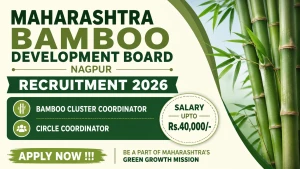 Maharashtra Bamboo Development Board Nagpur Recruitment 2026 - Apply Offline for 43 Bamboo Cluster Coordinator and Circle Coordinator Posts