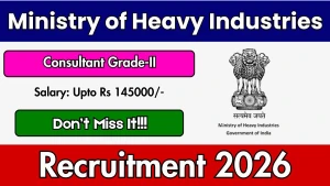 Ministry of Heavy Industries Consultant Recruitment 2026 - Apply Online