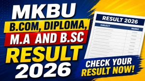 MKBU Result 2026 Out at mkbhavuni.edu.in - Check B.Com, Diploma, M.A and B.Sc Semester Marksheet