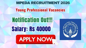 MPEDA Young Professional Recruitment 2026 - Apply Online