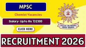 MPSC Chemist Recruitment 2026 - Apply Online MPSC Chemist Recruitment 2026 - Apply Online