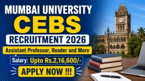 Mumbai University CEBS Faculty Recruitment 2026 - Apply for 14 Assistant Professor, Reader & Associate Professor Posts