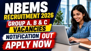 NBEMS Recruitment 2026 - Apply Online for Group A, B & C Posts | Deputy Director, Junior Programmer, Accountant, Stenographer & Junior Assistant