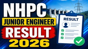 NHPC JE Result 2026 Out - Civil, Electrical & Mechanical Provisional Selection List & Cut-Off Marks