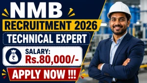 NMB Technical Expert Recruitment 2026 - Apply Offline