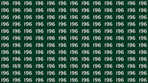 Optical Illusion Challenge: Can You Spot the Number 169 Among 196?