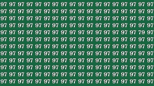 Optical Illusion Challenge: If you have Eagle Eyes Spot the Number 79 among 97 in 7 Secs
