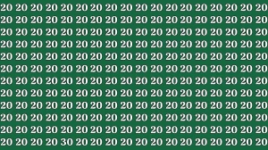 Optical Illusion Eye Test: Can You Spot the Number 30 Hidden Among 20s in Just 7 Seconds?