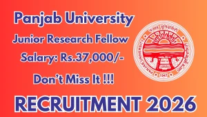 Panjab University Junior Research Fellow Recruitment 2026 - Apply Offline Panjab University Junior Research Fellow Recruitment 2026 - Apply Offline