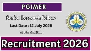 PGIMER Senior Research Fellow Recruitment 2026 - Apply Online