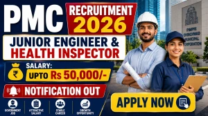 PMC Recruitment 2026 Notification Out - Apply Offline for 60 Junior Engineer & Health Inspector Posts