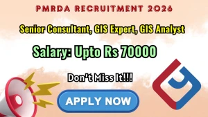 PMRDA Recruitment 2026 - Apply Online for 12 Senior Consultant, GIS Expert, GIS Analyst Posts PMRDA Recruitment 2026 - Apply Online for 12 Senior Consultant, GIS Expert, GIS Analyst Posts