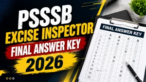 PSSSB Excise Inspector Final Answer Key 2026 Out - Download SET A, B, C, D PDF at sssb.punjab.gov.in