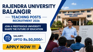Rajendra University Balangir Teaching Posts Recruitment 2026 - Apply Offline for 17 Posts Rajendra University Balangir Teaching Posts Recruitment 2026 - Apply Offline for 17 Posts