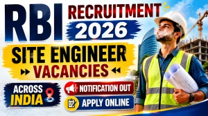 RBI Site Engineer Recruitment 2026 Notification Out - Apply Online RBI Site Engineer Recruitment 2026 Notification Out - Apply Online