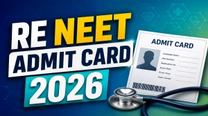 Re NEET Admit Card 2026 (Out) - Download Link, Re-Exam Date & Exam City Details @ neet.nta.nic.in