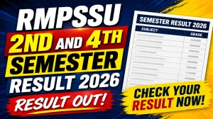 RMPSSU Result 2026 Out - Check B.Sc, B.A, LLB, M.Sc, M.A Semester Results @ rmpssu.ac.in
