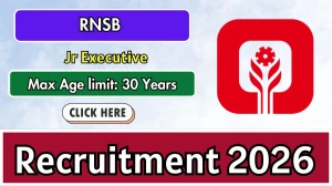 RNSB Jr Executive Recruitment 2026 - Apply Online