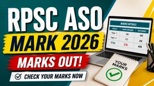 RPSC ASO Mark 2026 - Check Assistant Statistical Officer Marks for Exam 2024 RPSC ASO Mark 2026 - Check Assistant Statistical Officer Marks for Exam 2024