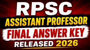 RPSC Assistant Professor Answer Key 2026 Out - Final Answer Key Released