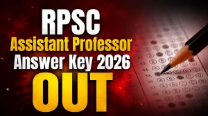 RPSC Assistant Professor Answer Key 2026 OUT - Download PDF