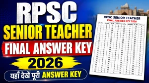RPSC Senior Teacher Final Answer Key 2026 - Sr. Teacher Grade II Comp. Exam 2024 Answer Keys Released