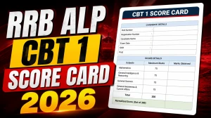 RRB ALP CBT 1 Score Card 2026 Out - Download PDF
