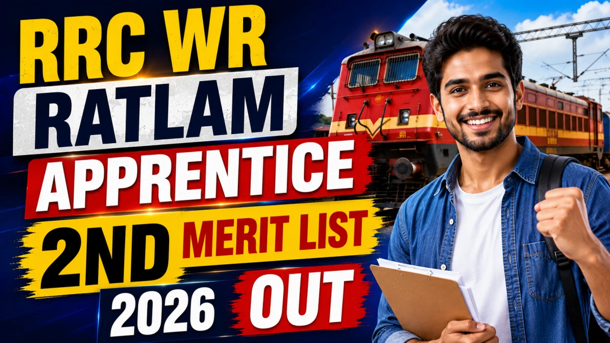 RRC WR Ratlam Apprentice 2nd Merit List 2026 Out - 276 Candidates Called for DV on 22–24 June RRC WR Ratlam Apprentice 2nd Merit List 2026 Out - 276 Candidates Called for DV on 22–24 June