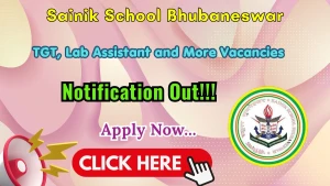 Sainik School Bhubaneswar Recruitment 2026 - Apply Offline for TGT, Lab Assistant and More Posts