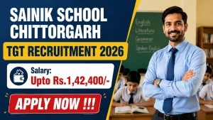 Sainik School Chittorgarh TGT Recruitment 2026 - Apply Offline Sainik School Chittorgarh TGT Recruitment 2026 - Apply Offline