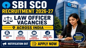 SBI Law Officer Recruitment 2026 Notification Out - Apply Online for 49 Assistant Manager, Deputy Manager Posts
