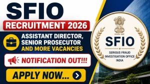 SFIO Recruitment 2026 - 38 Vacancies for Joint Director, Deputy Director & Other Posts | Apply by 29 July 2026 SFIO Recruitment 2026 - 38 Vacancies for Joint Director, Deputy Director & Other Posts | Apply by 29 July 2026