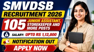 Shrine Board Recruitment 2026 Notification Out - Apply Offline for 105 Junior Assistant, Storekeeper and More Posts