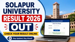 Solapur University Result 2026 Out - Check March/ April 2026 Revaluation Result at sus.ac.in Solapur University Result 2026 Out - Check March/ April 2026 Revaluation Result at sus.ac.in