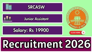 SRCASW Junior Assistant Recruitment 2026 - Apply Offline