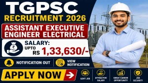 TGPSC AEE Electrical Recruitment 2026 Notification Out For 49 Posts, Apply Online Starts 08 June 2026 TGPSC AEE Electrical Recruitment 2026 Notification Out For 49 Posts, Apply Online Starts 08 June 2026