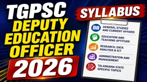 TGPSC Deputy Education Officer Syllabus 2025 Out Direct Link to Download Syllabus PDF here
