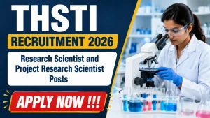 THSTI Recruitment 2026 - Walkin for Research Scientist and Project Research Scientist Posts