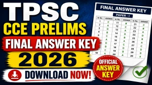 TPSC CCE Prelims Final Answer Key 2026 - Booklet Series A, B, C & D Released