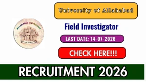 Allahabad University Field Investigator Recruitment 2026 - Apply Online Allahabad University Field Investigator Recruitment 2026 - Apply Online