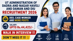 UT Administration of Dadra and Nagar Haveli and Daman and Diu Recruitment 2026 - 60 Contract Posts via Walk-in-Interview UT Administration of Dadra and Nagar Haveli and Daman and Diu Recruitment 2026 - 60 Contract Posts via Walk-in-Interview