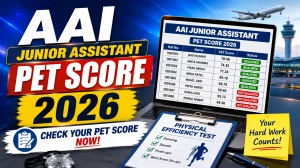 AAI Junior Assistant PET Score 2026 - Check Roll Number Wise Result AAI Junior Assistant PET Score 2026 - Check Roll Number Wise Result