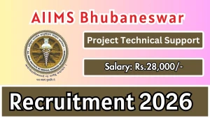 AIIMS Bhubaneswar Project Technical Support III Recruitment 2026 - Walkin
