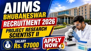 AIIMS Bhubaneswar Project Research Scientist II Recruitment 2026 - Apply Online