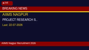 AIIMS Nagpur Project Research scientist II Recruitment 2026 - Walkin AIIMS Nagpur Project Research scientist II Recruitment 2026 - Walkin