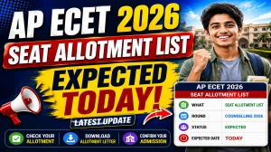 AP ECET 2026 Seat Allotment List - Check Phase1 Result at cap.apcfss.in AP ECET 2026 Seat Allotment List - Check Phase1 Result at cap.apcfss.in