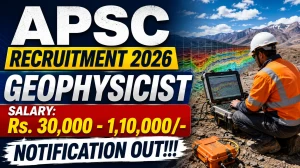APSC Geophysicist Recruitment 2026 - Apply Online
